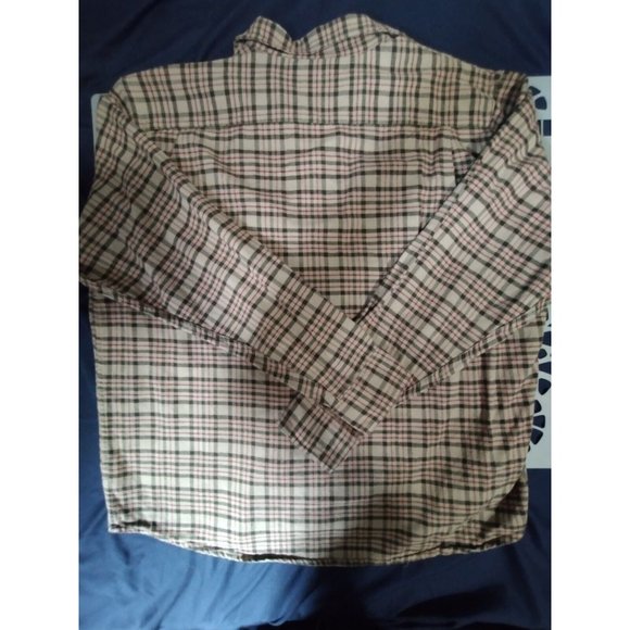 Wrangler Shirt Mens 2XL Red Black Plaid‎ Flannel Premium Quality Shacket - Picture 3 of 6